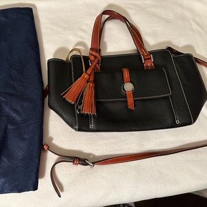 Black Dooney & Bourke Pebble Grain Leather Handbag